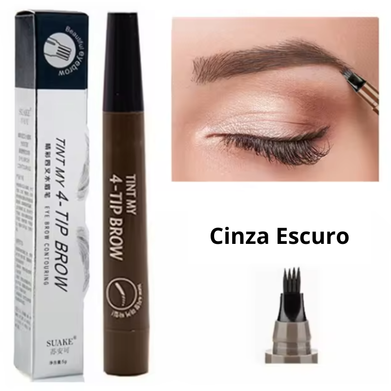 Caneta Fio a Fio de Sobrancelha - Efeito Microblading Resistente a Água