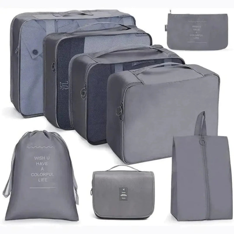 Kit com 7 Bolsas Organizadoras TravelEasy