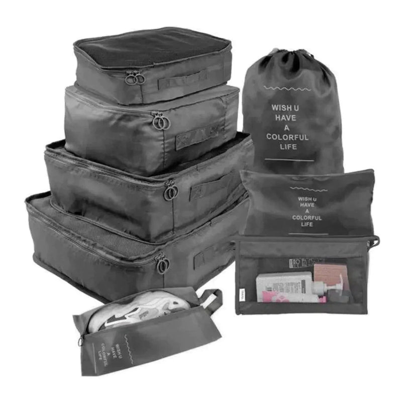 Kit com 7 Bolsas Organizadoras TravelEasy