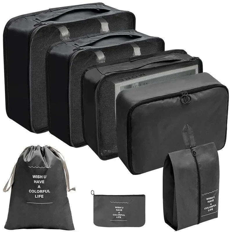 Kit com 7 Bolsas Organizadoras TravelEasy