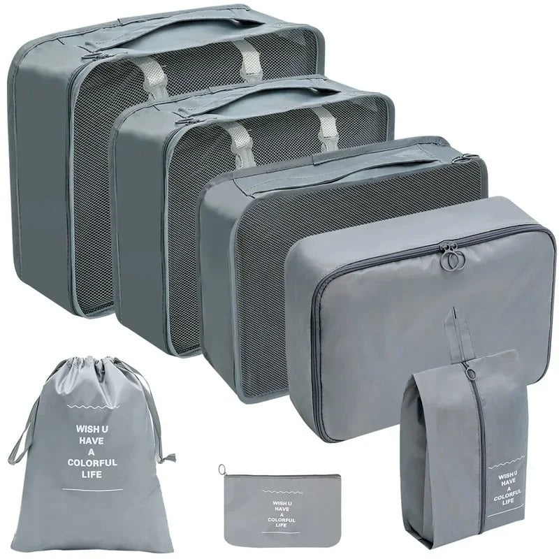 Kit com 7 Bolsas Organizadoras TravelEasy